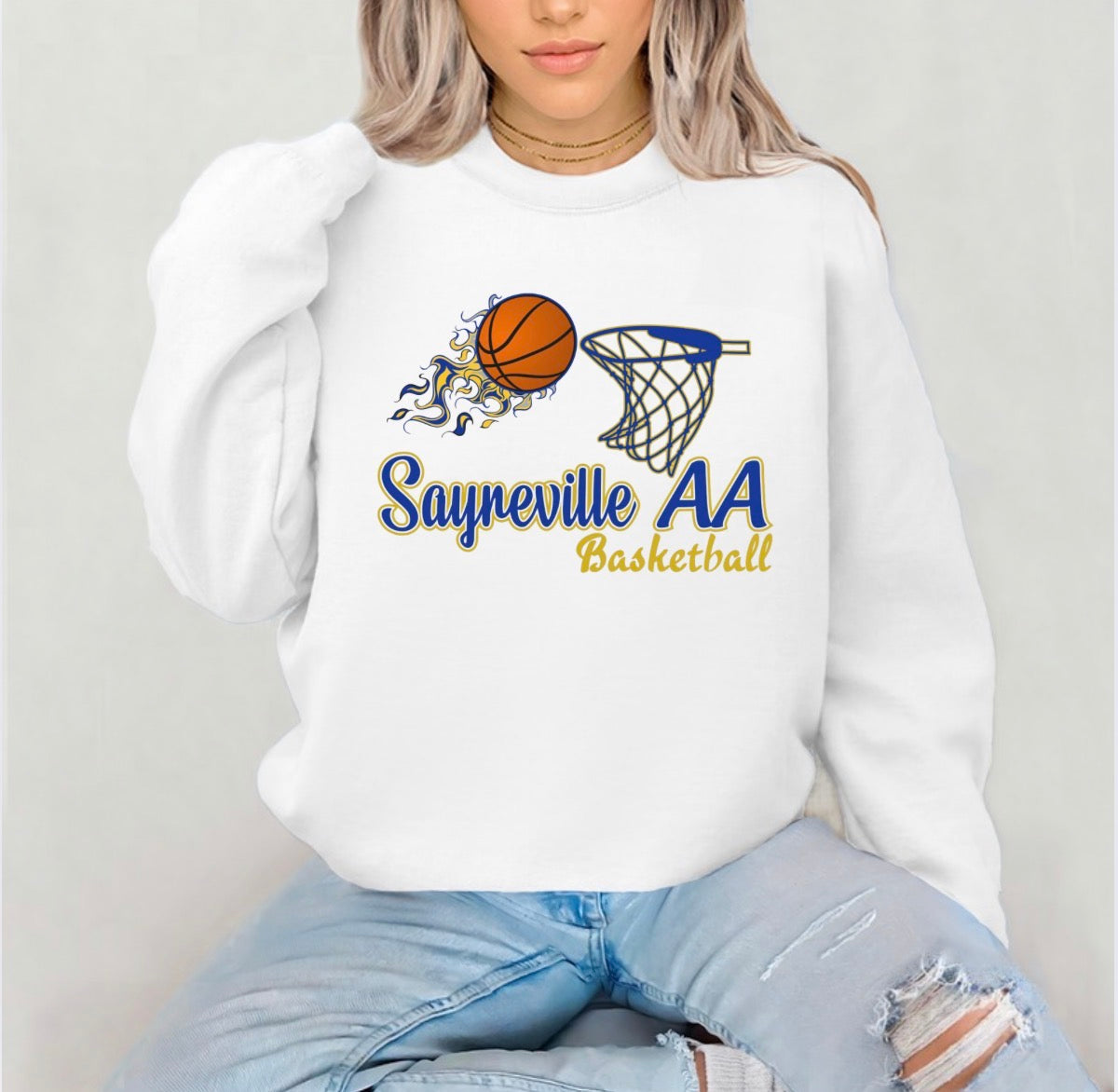 Sayreville AA basketball logo shirt