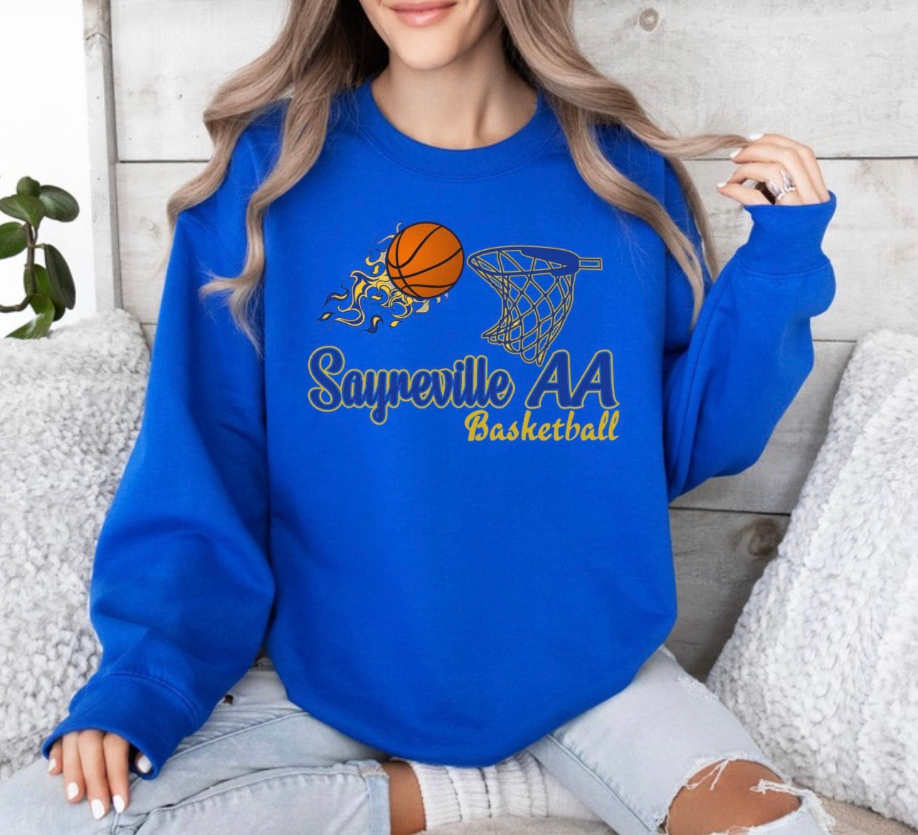 Sayreville AA basketball logo shirt