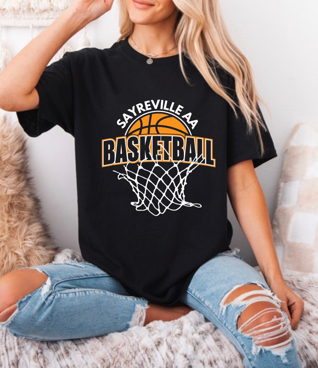 SAA basketball shirt large design